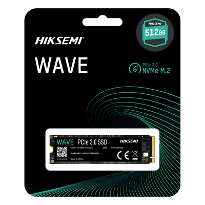 HIKSEMI by HIKVISION HS-SSD-WAVE(P)/512G - SSD M.2 NVMe / 512 GB / PCIe 3.0 x4 / Lectura 2500 MB/s / Escritura 1025 MB/s / 3D NAND / | SIERRA STORE