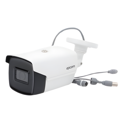 Bala TURBOHD / 4K 8.29 MP / Gran Angular 102.9° / Lente 2.8 mm / IR EXIR 60 m / Exterior IP67 / dWDR / -40°C a 60°C | SIERRA STORE