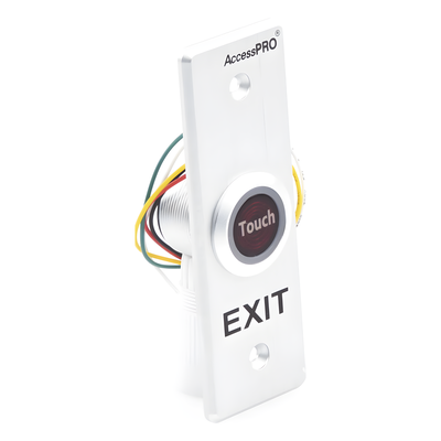 ACCESSPRO ACCESS840 - Botón de Salida / Perfil Delgado / Contacto NO/COM/NC / Táctil / Aluminio / 24VCC 3A | SIERRA STORE