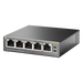 Switch de Escritorio / 5 Puertos Gigabit / 4 Puertos PoE 802.3af/at 65W / PoE Extendido 250m (820 pies) / Sin Ventilador | SIERRA STORE