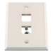 PANDUIT CFP2SY - Placa de Pared Vertical / Acero Inoxidable Grado 304 / 2 Puertos Mini-Com / 2.75 x 4.5 pulgadas | SIERRA STORE