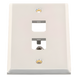 PANDUIT CFP2SY - Placa de Pared Vertical / Acero Inoxidable Grado 304 / 2 Puertos Mini-Com / 2.75 x 4.5 pulgadas | SIERRA STORE
