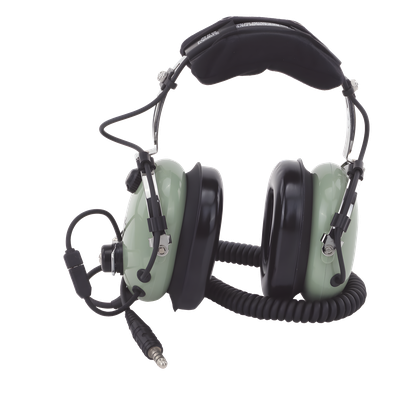 Auriculares de Aviación / Cancelación Activa de Ruido / Reducción 24 dB / Cable Espiral 1.5 m (4.9 ft) / Micrófono M-7A / | SIERRA STORE