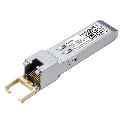 Transceptor mini-GBIC SFP+ RJ45 / 10GBASE-T a 100BASE-TX / Hasta 30 m (98.4 pies) / Metal | SIERRA STORE