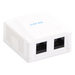 LINKEDPRO BY EPCOM LP-WP-39-C6A - Caja de Pared / 2 Puertos RJ45 / Cat6A UTP / T568A-B / ABS Retardante de Llama | SIERRA STORE