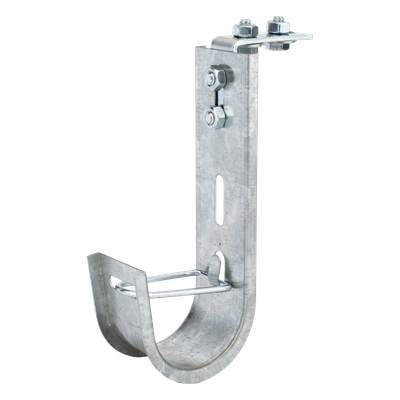 Soporte J-Hook para Cableado Estructurado / Capacidad 28 Cables Cat6 / Acero al Carbono / Instalación Interior | SIERRA STORE