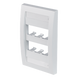 PANDUIT CFPE6WHY - Placa de Pared Vertical Ejecutiva / 6 Puertos Mini-Com / Perfil Elevado / 69.8 x 114.3 mm (2.75 x 4.5 pulg.) / | SIERRA STORE