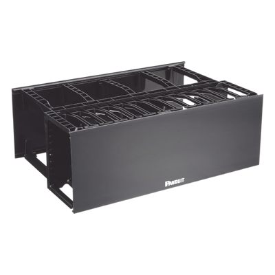 PANDUIT NM4 - Organizador de Cables Horizontal / Alta Densidad / Doble Acceso Frontal y Posterior / Rack 19in / 4UR / 7ft Equivalente | SIERRA STORE