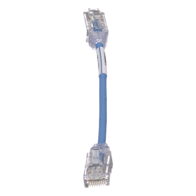 PANDUIT UTP28SP6INBU - Cable de Parcheo UTP Cat6 / 28AWG Diámetro Reducido / 15.2 cm (0.5 pies) / Azul / LSZH/CM / PoE++ | SIERRA STORE