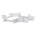 Derivación Horizontal X / Perfil Z / Peralte 3 1/4" / Ancho 9" / Radio 8" / Aluminio Portacables | SIERRA STORE
