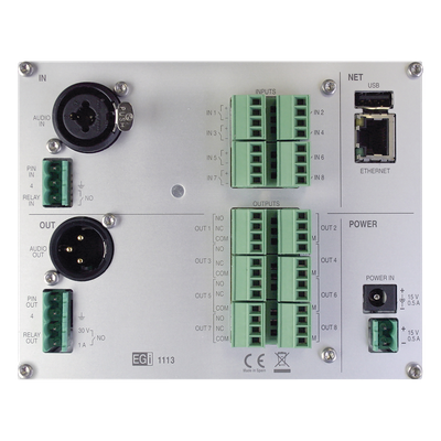 Interfaz IP de Audio / 8 Relés IN/OUT / Audio Bidireccional / Memoria 6 GB / Control Modbus y Webservice / Prioridad de Avisos | SIERRA STORE