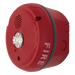 Sirena con Estroboscópico LED / Montaje en Techo / Nivel de Candelas Seleccionable / 2 Cables / Uso Exterior / Diseño de Baja Intrusión | SIERRA STORE
