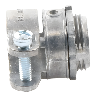 Conector Recto para Tubo Flexible / 3/4" (19 mm) / Diámetro 32 mm / Longitud 36 mm / Acabado Bruñido Brillante / NEMA FB-1 / UL 514B | SIERRA STORE