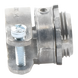 Conector Recto para Tubo Flexible / 3/4" (19 mm) / Diámetro 32 mm / Longitud 36 mm / Acabado Bruñido Brillante / NEMA FB-1 / UL 514B | SIERRA STORE