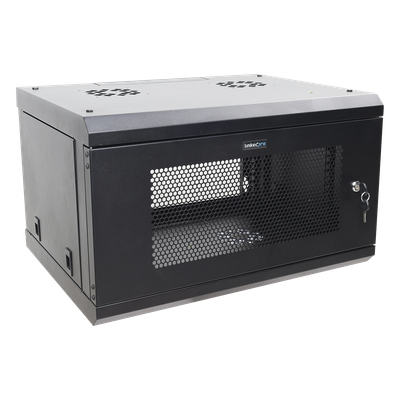 Gabinete de Pared / 6U / 19'' / 455 mm Profundidad / 80 kg Carga / Acero Reforzado / 1.49 ft Alto | SIERRA STORE