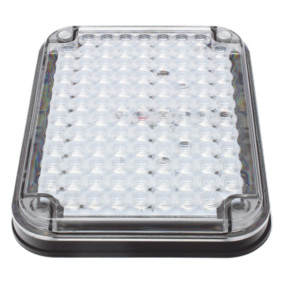 Luz de Advertencia LED / 104 LED de Alta Intensidad / 9x7" / Bicolor Rojo/Claro / 12 VCC / 10 Modos de Destello / Mica de Policarbonato | SIERRA STORE