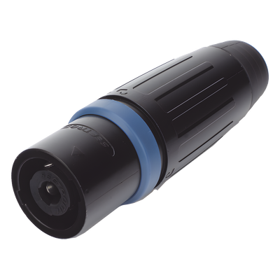 Conector Speakon Macho / 4 Polos / 30 A / IP54 / Carcasa Metálica Negra / AWG10 | SIERRA STORE