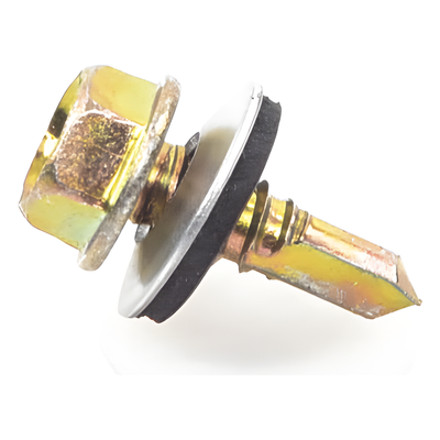 Tornillo Punta Broca / Sello Montado / 6.5 x 25 mm (1/4" x 1") / Cabeza Hexagonal / Caja 100 pzas | SIERRA STORE