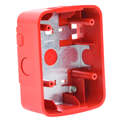 Caja de Montaje en Pared y Techo / Para Bocina y Bocina con Estrobo / Color Rojo / Compatible Serie L | SIERRA STORE