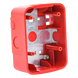 Caja de Montaje en Pared y Techo / Para Bocina y Bocina con Estrobo / Color Rojo / Compatible Serie L | SIERRA STORE