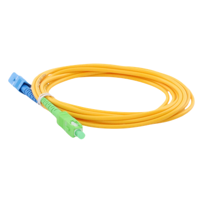LINKEDPRO BY EPCOM LPSM3SCUSCAS3 - Jumper de Fibra Óptica Monomodo / SC/UPC-SC/APC / Simplex / 3 m (9.84 pies) / 3 mm / PVC Amarillo | SIERRA STORE