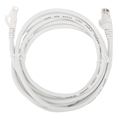HIKVISION DS-1NP6UEC0-200-W - Cable de Parcheo UTP / Cat. 6 / 24 AWG / 2 m (6.56 ft) / PoE+ / 100 MHz / Interior | SIERRA STORE