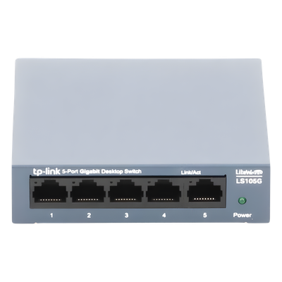 Switch de Escritorio / 5 Puertos Gigabit / 10/100/1000 Mbps / Carcasa Metálica / Auto-MDI/MDIX / Green Ethernet | SIERRA STORE