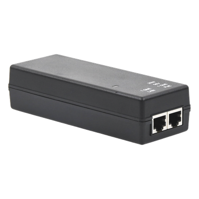 Inyector PoE Gigabit / 56Vcc / 30W / Eficiencia Nivel V / Protección Cortocircuito y Sobrevoltaje / 1000BASE-T | SIERRA STORE