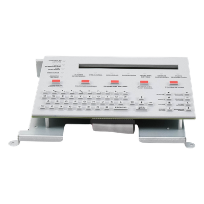 Teclado LCD para Panel de Incendio / Pantalla Retroiluminada 80 Caracteres / Teclado QWERTY / 12 LEDs de Estado / Español / Serie ONYX | SIERRA STORE