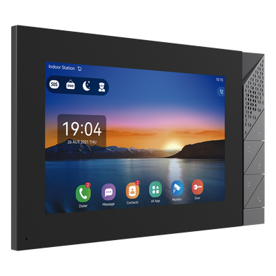 Monitor IP/SIP / Pantalla Táctil 7" / Android 9.0 / Wi-Fi Dual Band / Bluetooth 5.0 / PoE / 8 Entradas de Alarma | SIERRA STORE