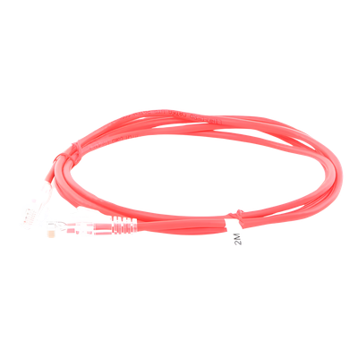 LINKEDPRO BY EPCOM LP-UT6A-200-RD28 - Cable de Parcheo Slim UTP Cat6A / 2 Metros (6.56 Pies) / 28 AWG / Rojo / RJ45 | SIERRA STORE