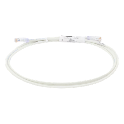 PANDUIT UTP28X7 - Cable de Parcheo UTP / Cat6A / 28AWG / CM-LSZH / 2.13 m (7 ft) / -40 a 75°C / PoE Tipo 4 | SIERRA STORE