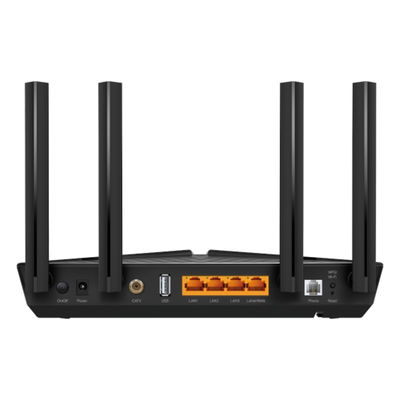 Router GPON / Wi-Fi 6 AX1800 / 4 Puertos Gigabit / VoIP FXS / CATV / EasyMesh / 4 Antenas Externas | SIERRA STORE