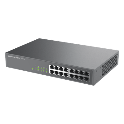 Switch No Administrable / 16 Puertos Gigabit / Capacidad 10 Gbps / 120 x 65 x 24.5 mm / 0.39 x 0.21 x 0.08 ft | SIERRA STORE