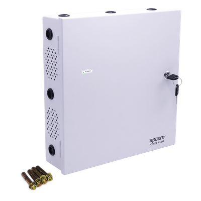 Fuente de Poder con Respaldo / 12VDC @ 10A / 8 Salidas Independientes / Conversión 115VAC a 12-24VDC / Batería 40Ah / Interfaz FACP / | SIERRA STORE