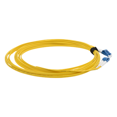 SIEMON FJ2-LCULCUL-07 - Jumper de Fibra Óptica Monomodo (OS2), XGLO, Riser, LC/UPC-LC/UPC Duplex, OFNR, Color Amarillo, 7 Metros | SIERRA STORE
