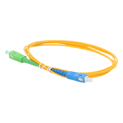 LINKEDPRO BY EPCOM LPSM2SCASCUS2 - Jumper de Fibra Óptica / Monomodo OS2 G.652D / SC/APC-SC/UPC / Simplex / 2m (6.56 ft) / Forro PVC | SIERRA STORE