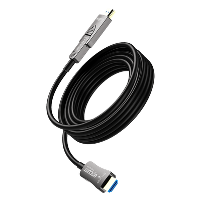 Cable HDMI Óptico Activo / 4K@60Hz 4:4:4 / 18 Gbps / 30 m (98.4 ft) / HDMI 2.0b / HDCP 2.2 / HDR / ARC / Conector RX Desmontable | SIERRA STORE