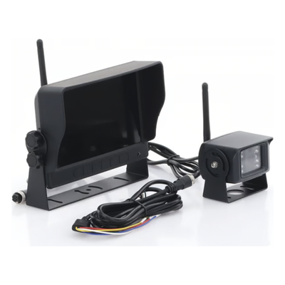 Cámara de Reversa Inalámbrica / Monitor LCD 7" / Visión Nocturna IR 18 LEDs / IP69K / Expandible a 4 Cámaras | SIERRA STORE