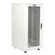 Gabinete Rack de Piso / 24U / 19 Pulgadas / Vidrio con Cerradura / Carga 750 kg / 600x605x1190 mm (23.6x23.8x46.9 in) / Acero Calibres | SIERRA STORE