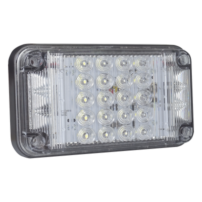 Luz de Advertencia LED / 7x4" / 66 LED / 12 VCC / 1 A / 10 Patrones de Destello / Luz de Trabajo Integrada | SIERRA STORE