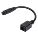 Cable de Extensión Industrial / Conector M12 de 4 Pines a RJ45 / Longitud 0.20 m (0.66 ft) / Ethernet Industrial / Wi-Fi 2.4 GHz | SIERRA STORE