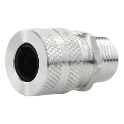 Conector de Cable / Aluminio Macho Recto / Ajustable 0.50-0.63" / 1/2" / NEMA 4, 4X, 12, 13 / Clase I Div. 2 | SIERRA STORE