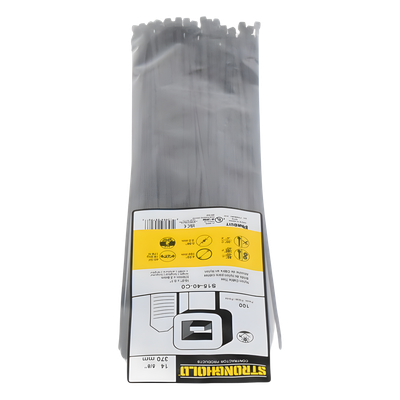 PANDUIT S15-40-C0 - Cincho de Nylon 6.6 / 370 mm (14.6 in) x 3.6 mm / Exterior UV / 178 N / -40°C a 85°C / UL Plenum AH-2 | SIERRA STORE