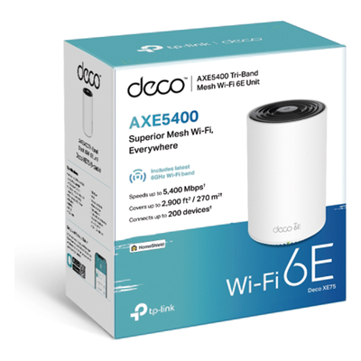 Router Inalámbrico MESH Interior para Hogar / Triple Banda Wi-Fi 6E AX5400 Mbps / 3 Puerto Gigabit WAN/LAN / 4 Antenas Internas / | SIERRA STORE