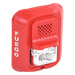 Sirena con estroboscopio / 2 hilos / 12-24 Vcd / candela 15 a 185 seleccionable / rojo con leyenda FUEGO / Serie L | SIERRA STORE