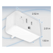 Enchufe Inteligente Wi-Fi / Medición de Potencia 15A / 110V / Sin Hub / Compatible Alexa y Google / Control por App | SIERRA STORE