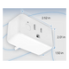 Enchufe Inteligente Wi-Fi / Medición de Potencia 15A / 110V / Sin Hub / Compatible Alexa y Google / Control por App | SIERRA STORE