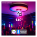Luminario LED RGB / 30W / 2400 Lúmenes / Bluetooth / Control por App / Voltaje Universal 85-265V / 380 mm (1.2 ft) Diámetro | SIERRA STORE