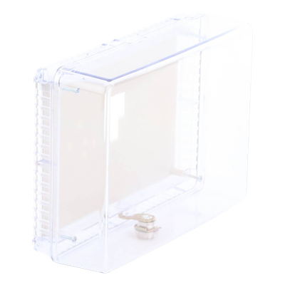 Guarda Antimanipulación para Termostato / Policarbonato Transparente / Montaje Vertical u Horizontal / Cerradura con Llave / Tamaño | SIERRA STORE